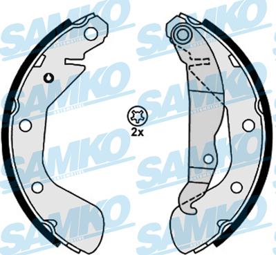 Samko 88120 - Kit ganasce freno autozon.pro