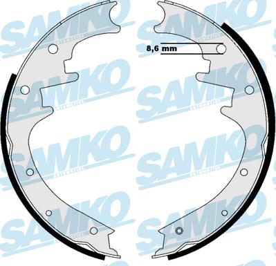 Samko 87205 - Kit ganasce freno autozon.pro