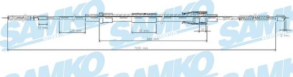 Samko C0965B - Cavo comando, Freno stazionamento autozon.pro