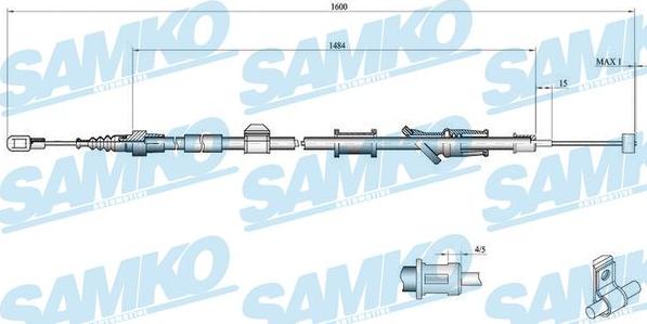 Samko C0921B - Cavo comando, Freno stazionamento autozon.pro