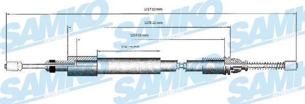 Samko C0975B - Cavo comando, Freno stazionamento autozon.pro