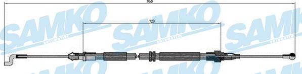 Samko C0973B - Cavo comando, Freno stazionamento autozon.pro