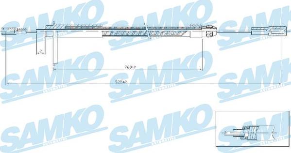 Samko C0441B - Cavo comando, Freno stazionamento autozon.pro