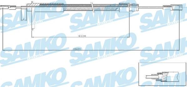 Samko C0435B - Cavo comando, Freno stazionamento autozon.pro