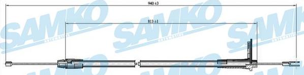 Samko C0424B - Cavo comando, Freno stazionamento autozon.pro