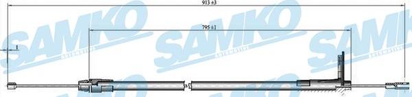 Samko C0425B - Cavo comando, Freno stazionamento autozon.pro