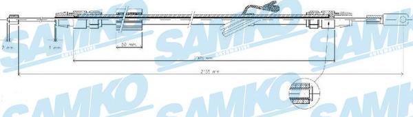 Samko C0423B - Cavo comando, Freno stazionamento autozon.pro