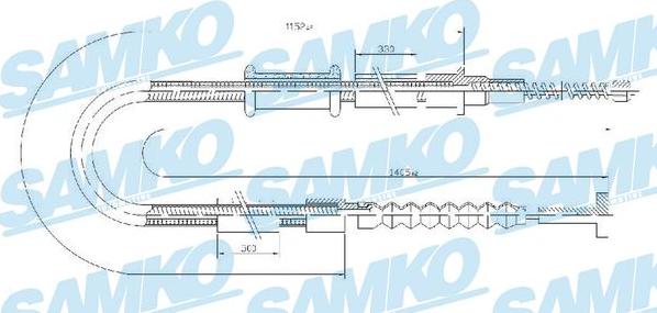 Samko C0599B - Cavo comando, Freno stazionamento autozon.pro