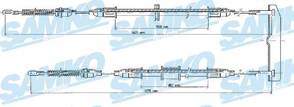 Samko C0569B - Cavo comando, Freno stazionamento autozon.pro