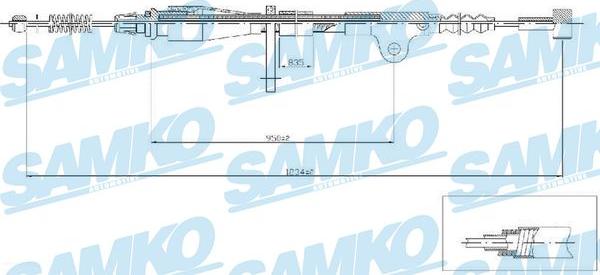 Samko C0505B - Cavo comando, Freno stazionamento autozon.pro