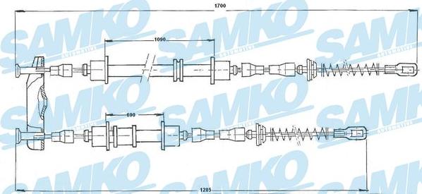 Samko C0534B - Cavo comando, Freno stazionamento autozon.pro