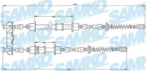 Samko C0572B - Cavo comando, Freno stazionamento autozon.pro