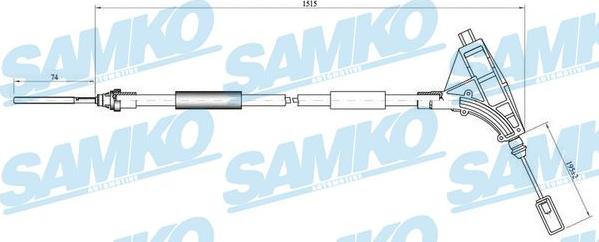 Samko C0641B - Cavo comando, Freno stazionamento autozon.pro