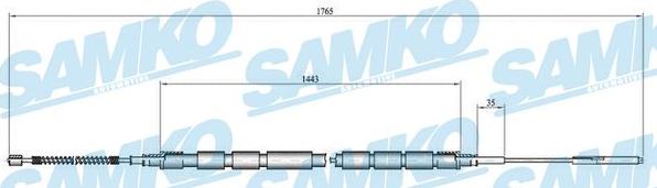 Samko C0657B - Cavo comando, Freno stazionamento autozon.pro