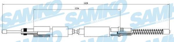 Samko C0619B - Cavo comando, Freno stazionamento autozon.pro