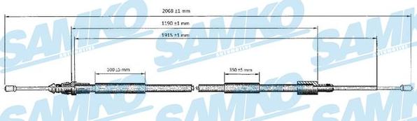 Samko C0620B - Cavo comando, Freno stazionamento autozon.pro