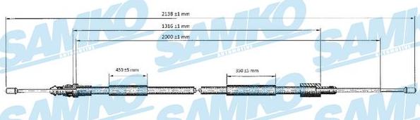 Samko C0621B - Cavo comando, Freno stazionamento autozon.pro