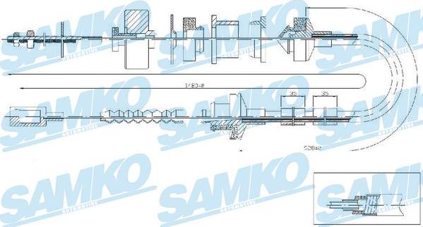 Samko C0056C - Cavo comando, Comando frizione autozon.pro