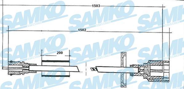 Samko C0053SP - Alberino flessibile tachimetro autozon.pro