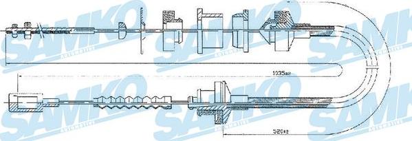 Samko C0057C - Cavo comando, Comando frizione autozon.pro