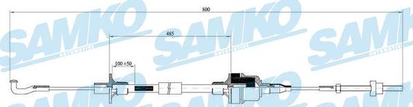 Samko C0009C - Cavo comando, Comando frizione autozon.pro