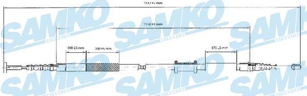 Samko C0086B - Cavo comando, Freno stazionamento autozon.pro