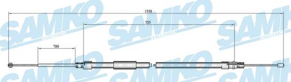 Samko C0080B - Cavo comando, Freno stazionamento autozon.pro