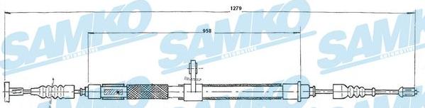 Samko C0020B - Cavo comando, Freno stazionamento autozon.pro