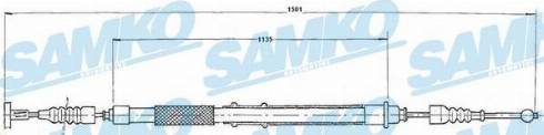 Samko C0156B - Cavo comando, Freno stazionamento autozon.pro