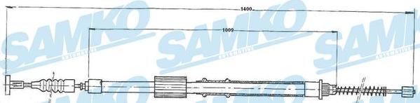 Samko C0153B - Cavo comando, Freno stazionamento autozon.pro