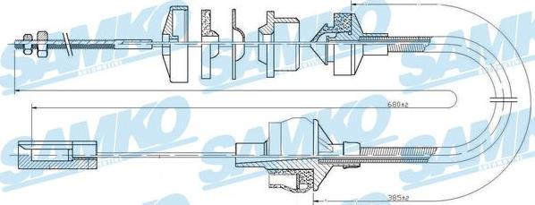 Samko C0164C - Cavo comando, Comando frizione autozon.pro