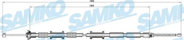 Samko C0168B - Cavo comando, Freno stazionamento autozon.pro