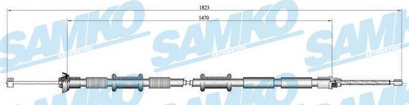 Samko C0167B - Cavo comando, Freno stazionamento autozon.pro