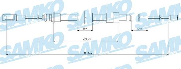 Samko C0101B - Cavo comando, Freno stazionamento autozon.pro