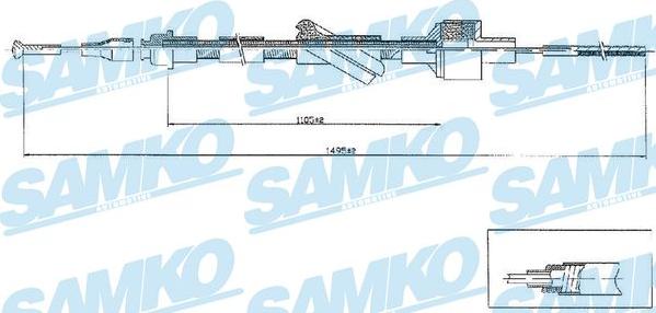 Samko C0103C - Cavo comando, Comando frizione autozon.pro