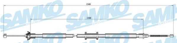 Samko C0184B - Cavo comando, Freno stazionamento autozon.pro