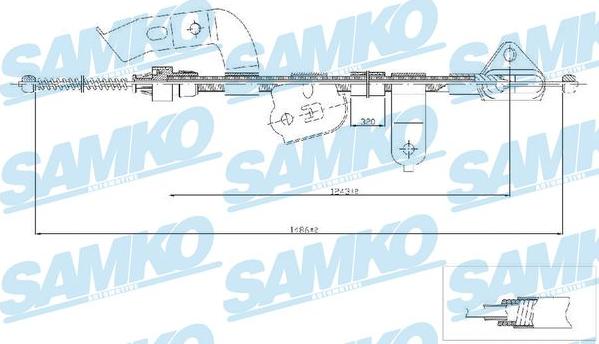 Samko C0132B - Cavo comando, Freno stazionamento autozon.pro