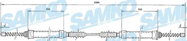 Samko C0170B - Cavo comando, Freno stazionamento autozon.pro