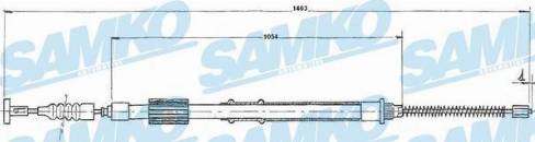 Samko C0845B - Cavo comando, Freno stazionamento autozon.pro