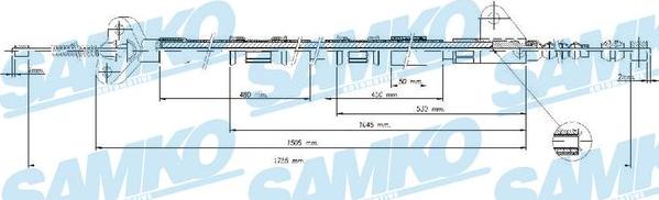 Samko C0847B - Cavo comando, Freno stazionamento autozon.pro