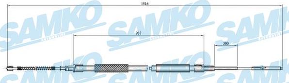 Samko C0801B - Cavo comando, Freno stazionamento autozon.pro