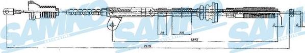 Samko C0838B - Cavo comando, Freno stazionamento autozon.pro