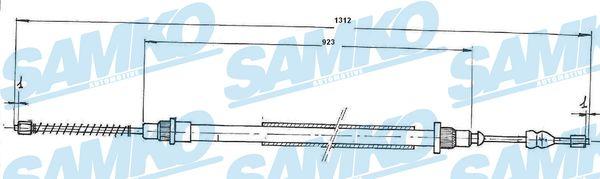 Samko C0837B - Cavo comando, Freno stazionamento autozon.pro