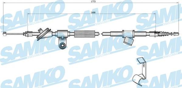 Samko C0347B - Cavo comando, Freno stazionamento autozon.pro