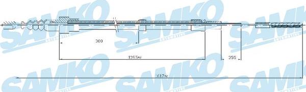 Samko C0305B - Cavo comando, Freno stazionamento autozon.pro