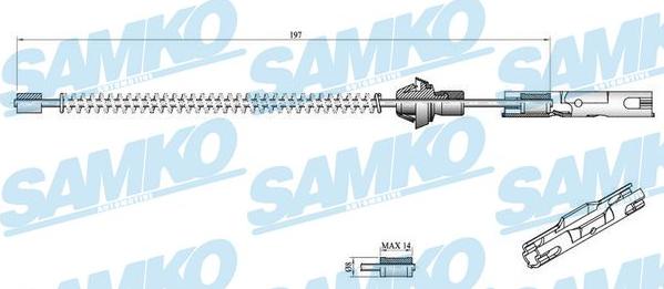 Samko C0250B - Cavo comando, Freno stazionamento autozon.pro