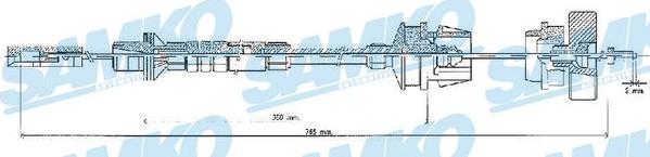 Samko C0218C - Cavo comando, Comando frizione autozon.pro