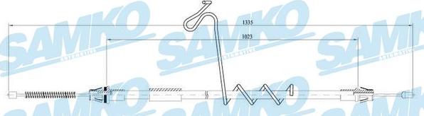 Samko C0286B - Cavo comando, Freno stazionamento autozon.pro