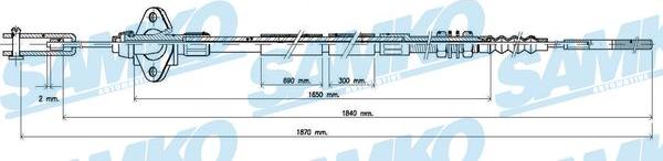 Samko C0234C - Cavo comando, Comando frizione autozon.pro