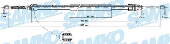 Samko C0740B - Cavo comando, Freno stazionamento autozon.pro